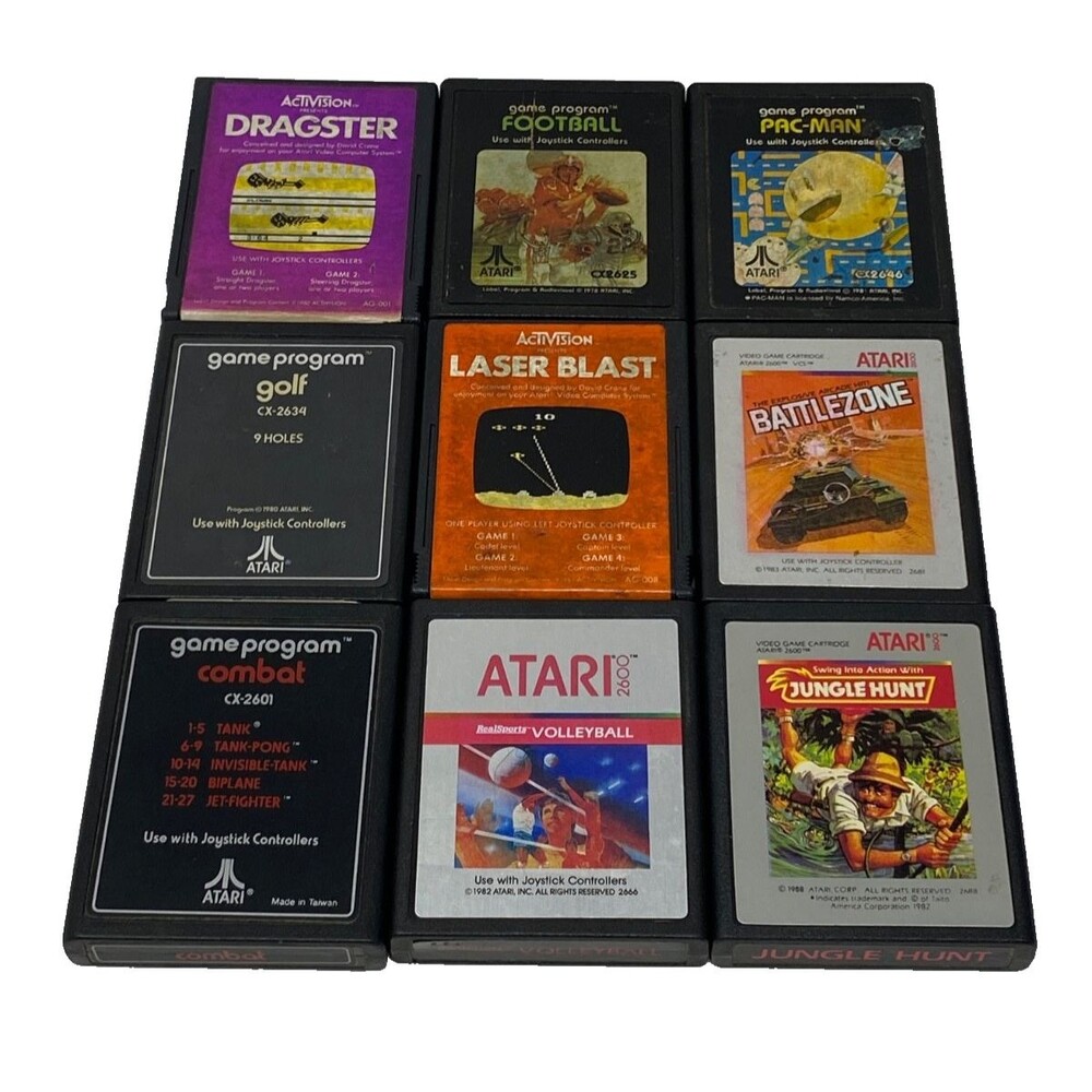 Lot of 9 Atari 2600 Game Cartridges #13